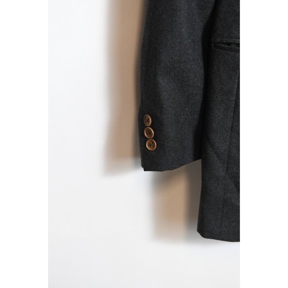 ERMENEGILDO ZEGNA Louis Boston Dark Gray Sport Coat Blazer Size 44R 100% Wool - Picture 5 of 12
